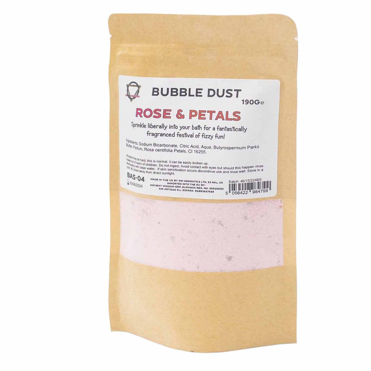 Polvo de Baño de Rosa y Pétalos 190gr