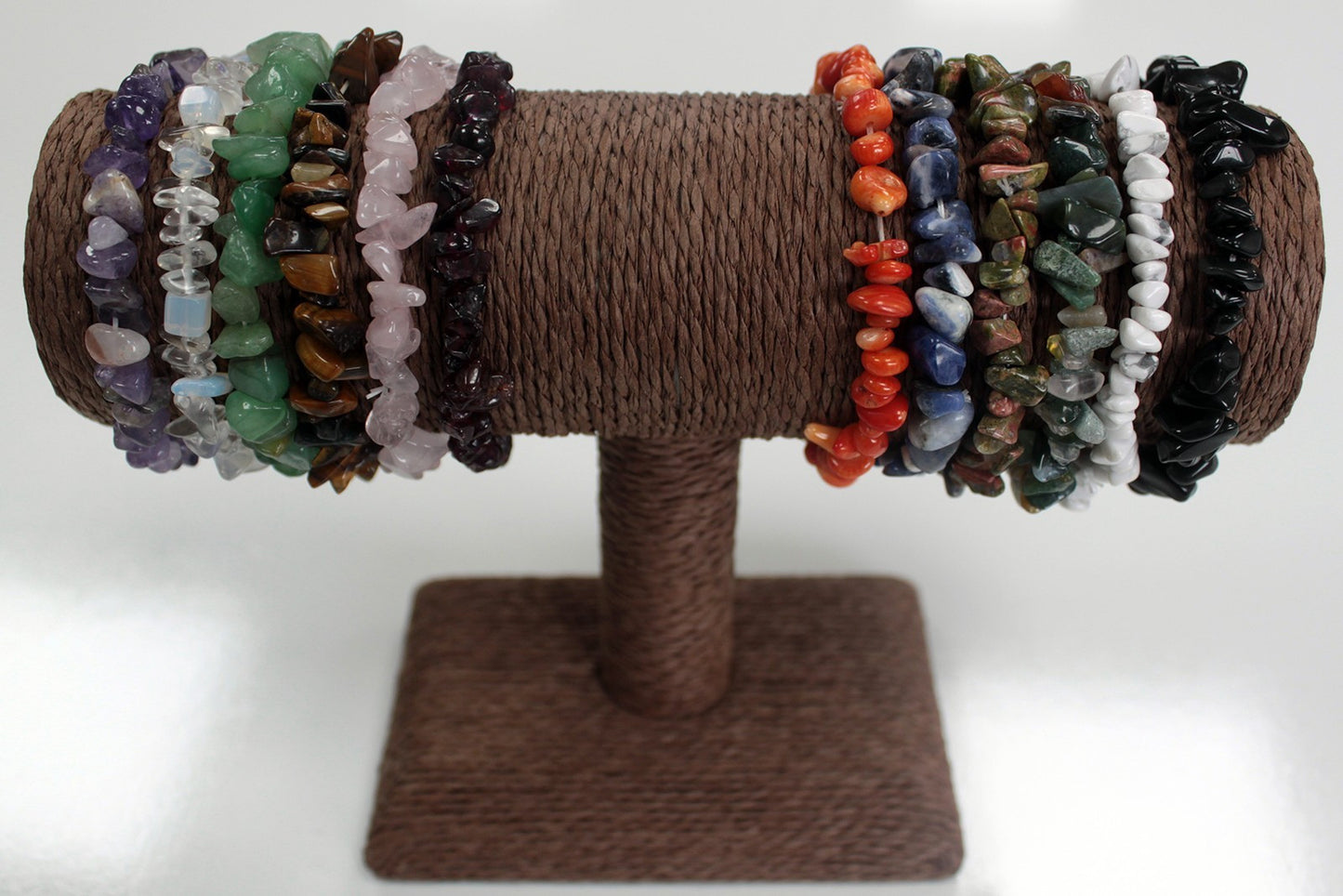 Pulsera Fragmentos de Piedras Preciosas - Jaspe blanco