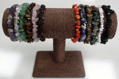 Pulsera Fragmentos de Piedras Preciosas - Jaspe blanco